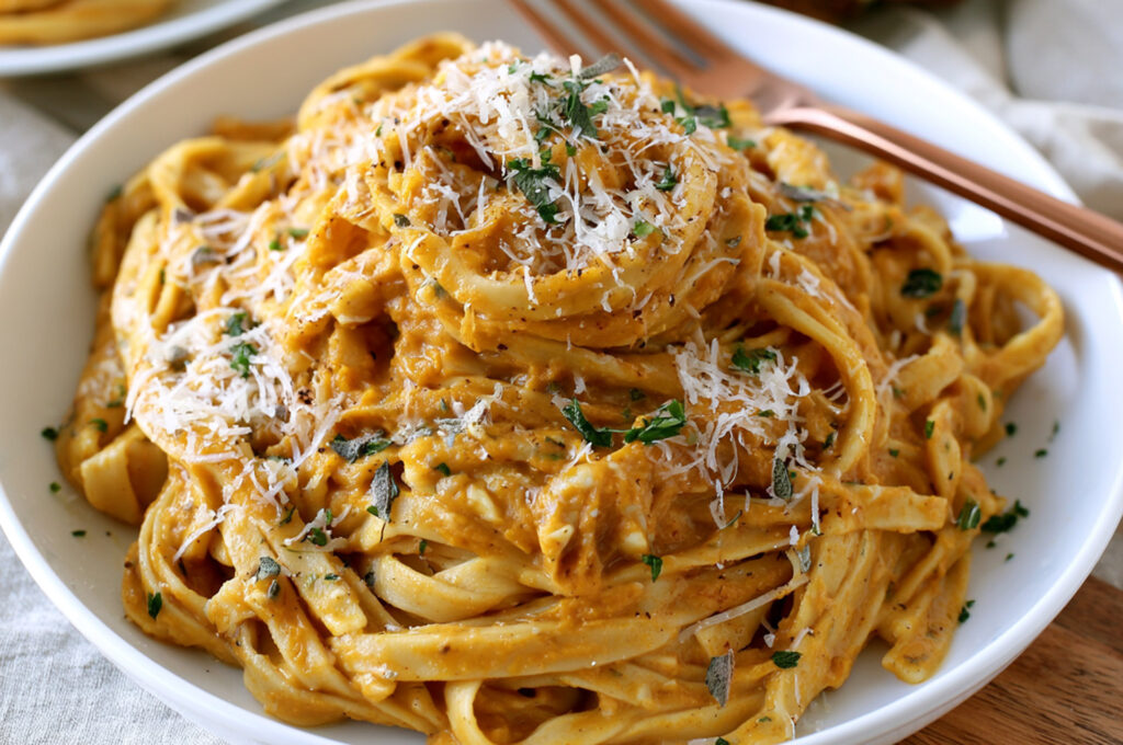 Creamy Pumpkin & Brown Butter Fettuccine