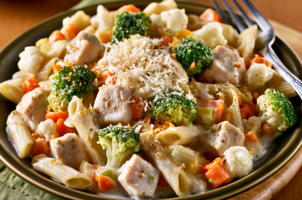One-Pot Chicken and Penne Parmesan