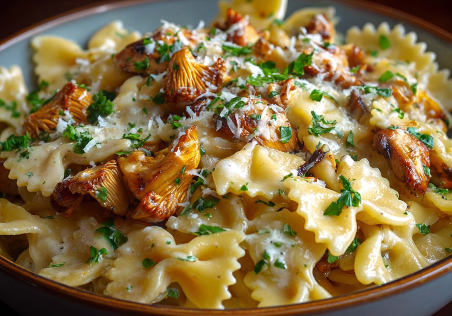 Creamy Chanterelle Pasta