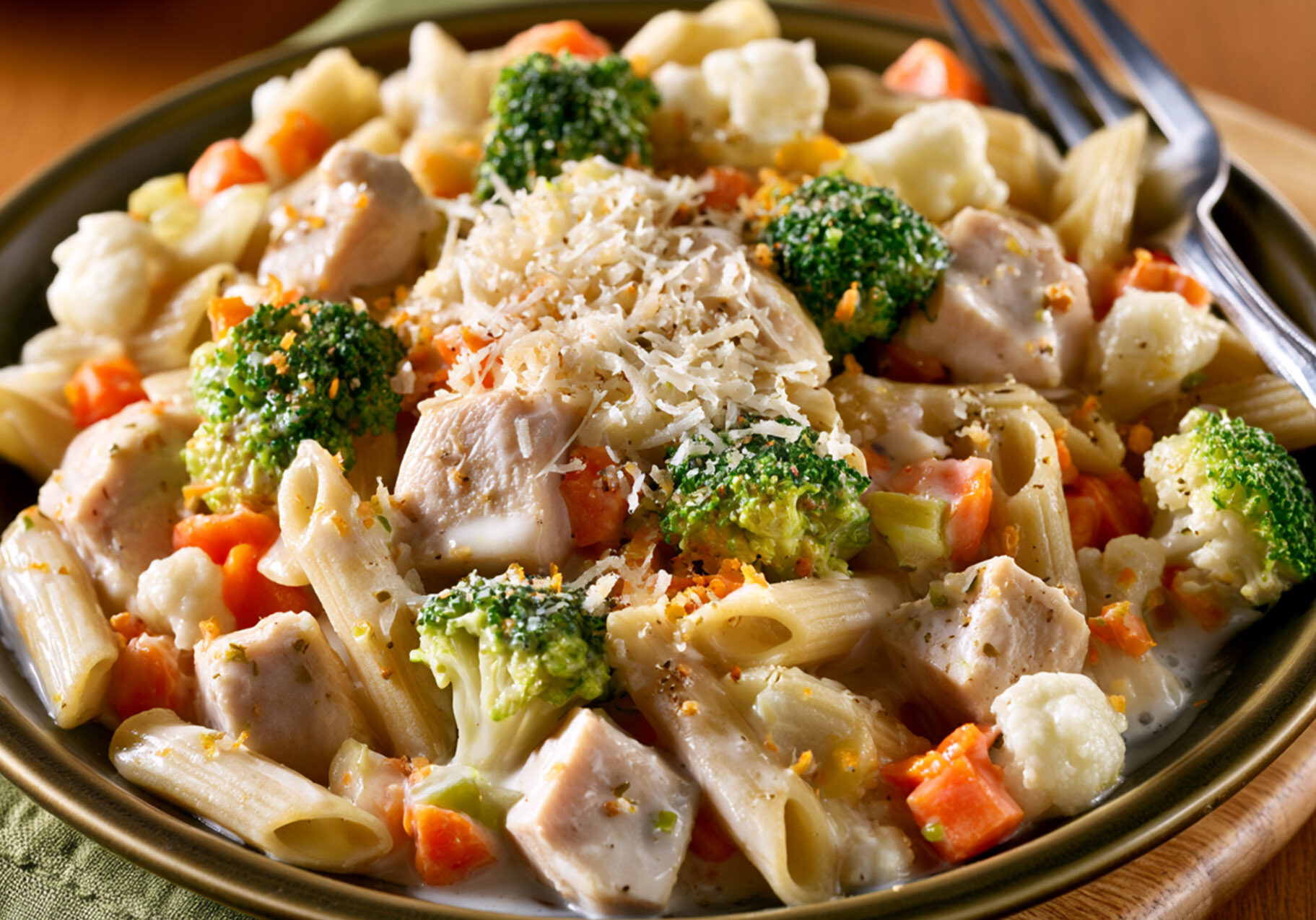 One-Pot Chicken and Penne Parmesan